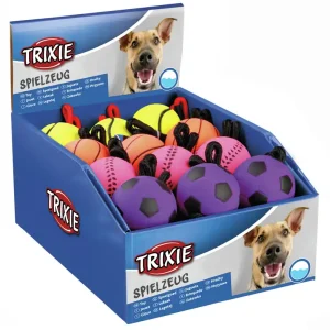 TRIXIE Neonbälle am Seil Moosgummi Ø 6 cm/30 cm Sonderangebot